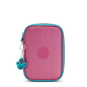 Kipling 100 Pens Metallic Case Çanta Pembe | TR 1182SG